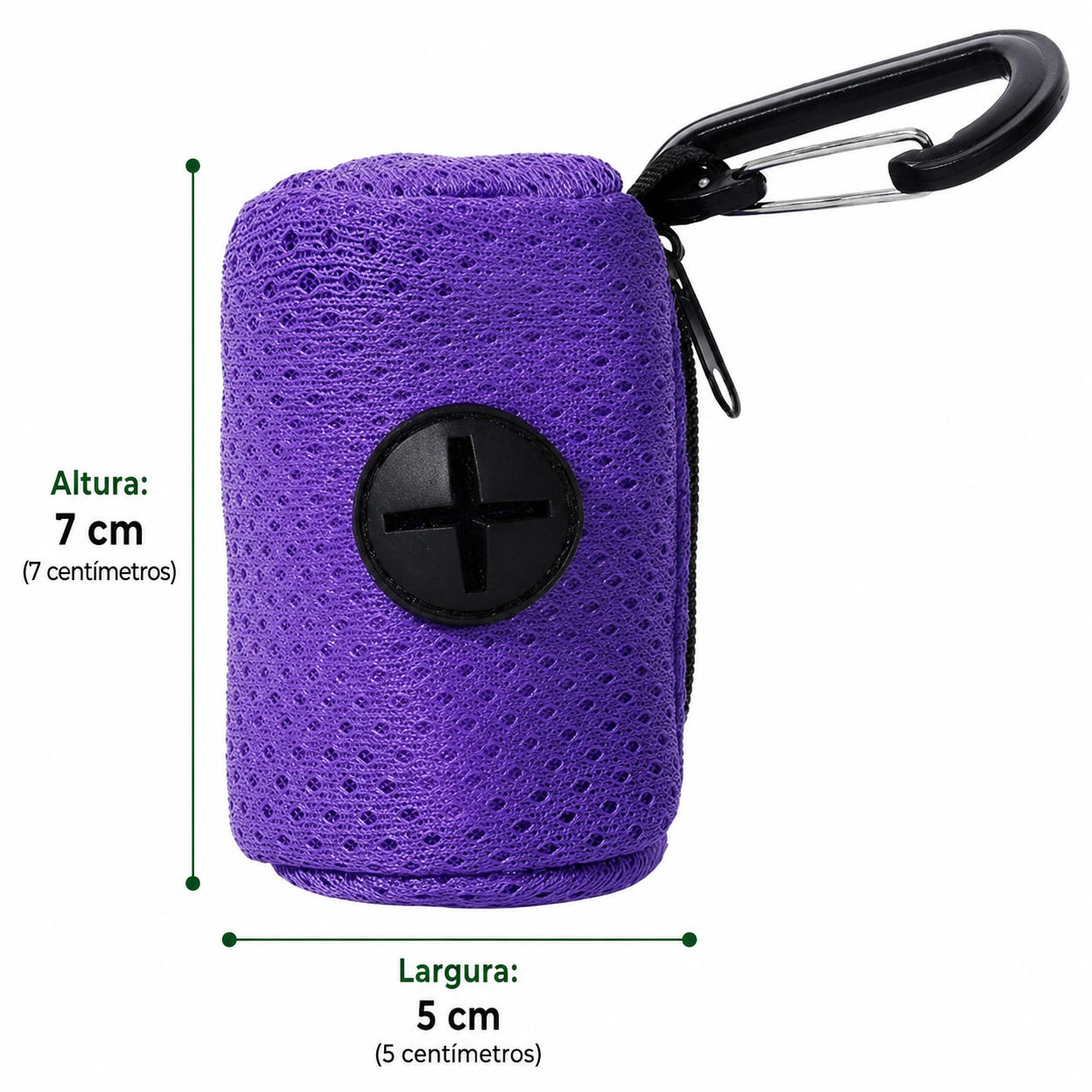 Suporte para saco de captação de fezes de cachorro