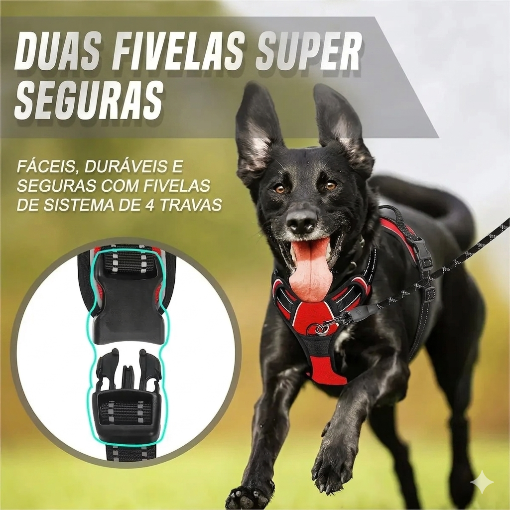 Colete Peitoral para Cães – Segurança e Conforto em Cada Passeio